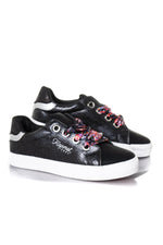 Low-top sneakers with ribbon laces - Image n°1