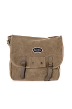 Vintage khaki satchel bag - Image n°1