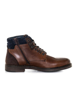 Brown leather ankle boots - Image n°2