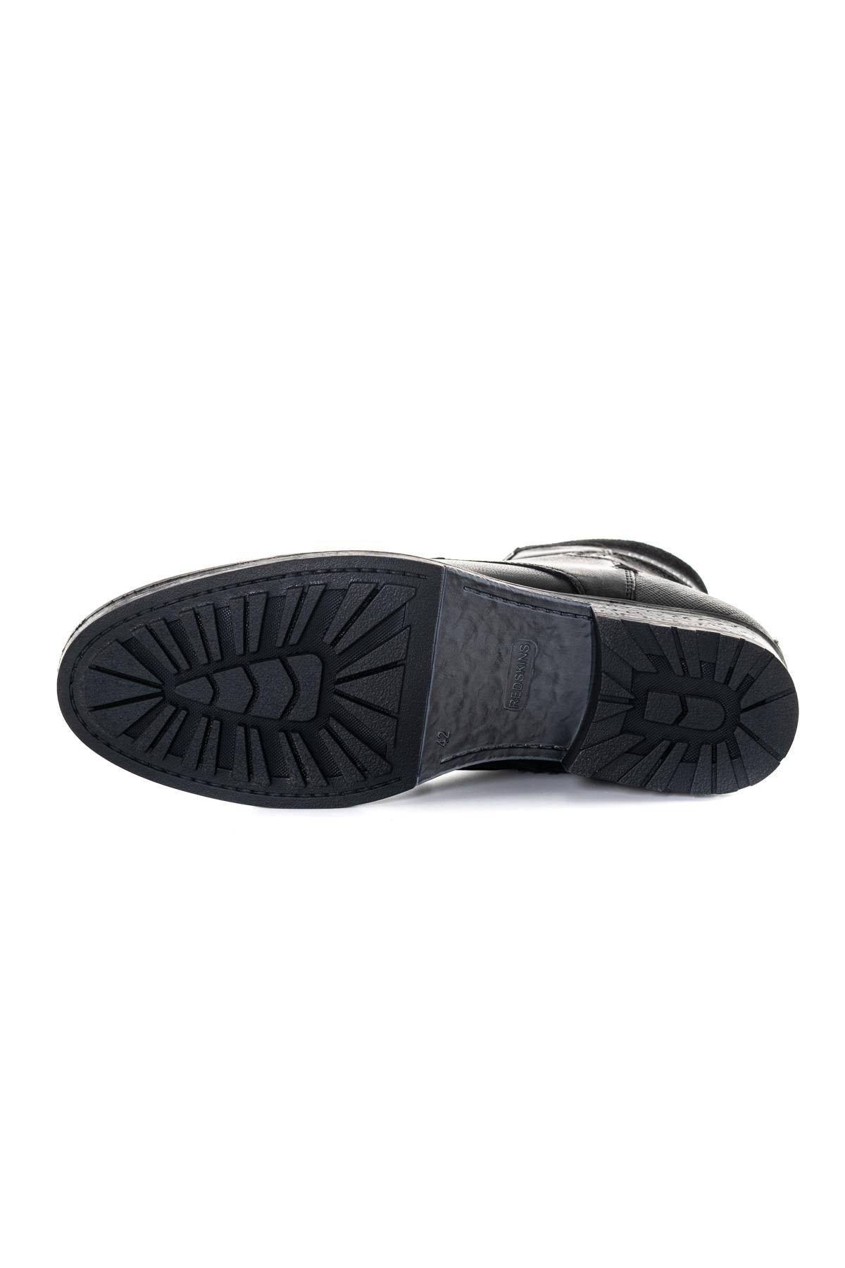 Men's black leather boots - Image n°4