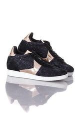 Wedge sneakers with sequins - Image n°1