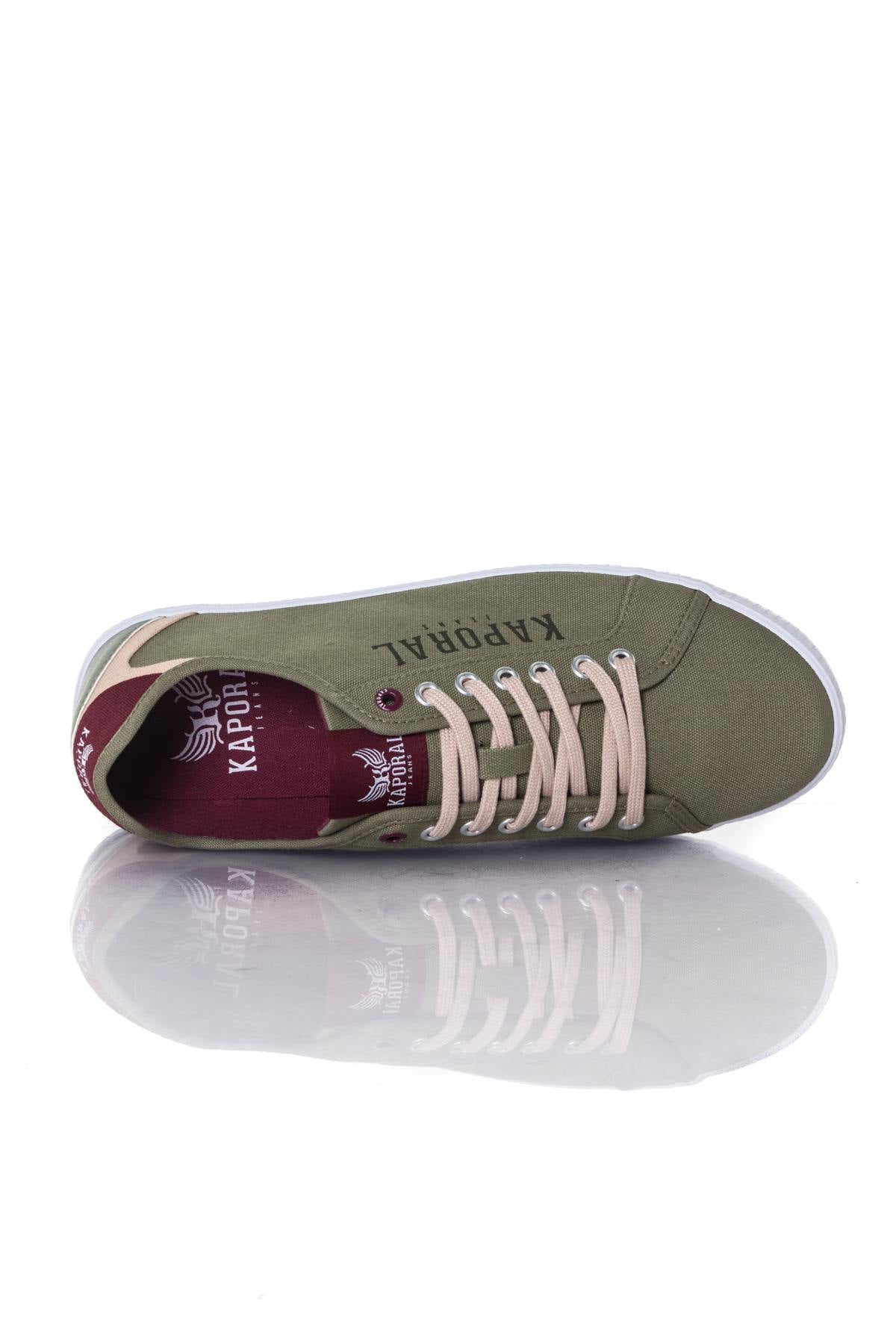 Kaporal men's khaki canvas sneakers - Image n°3
