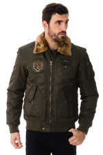 Men's polyamide bomber jacket - Image n°1