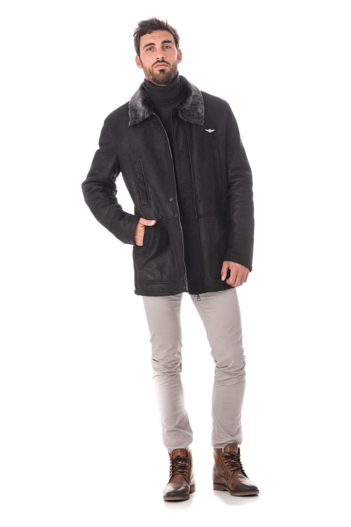 Chic coat for men in aviator style - Image n°2