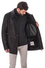 Chic coat for men in aviator style - Image n°4