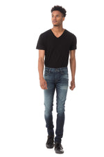 Men's skinny blue jeans - Image n°3