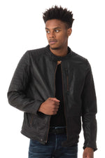 Antony Morato men's leather jacket - Image n°1