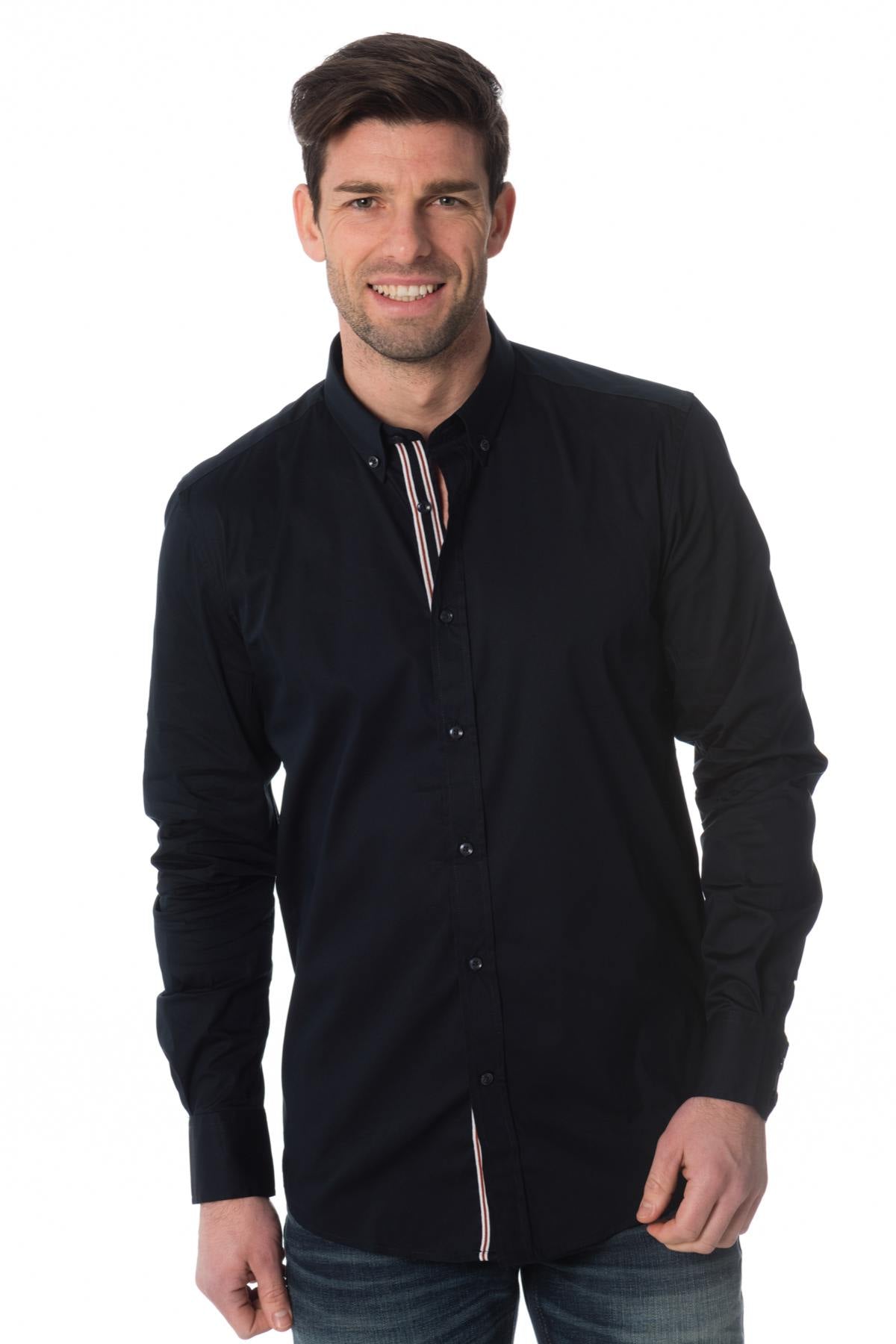 Antony Morato men's navy blue shirt - Image n°1