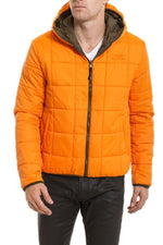 Men's Reversible Bomber Jacket Khaki/Orange - Image n°3