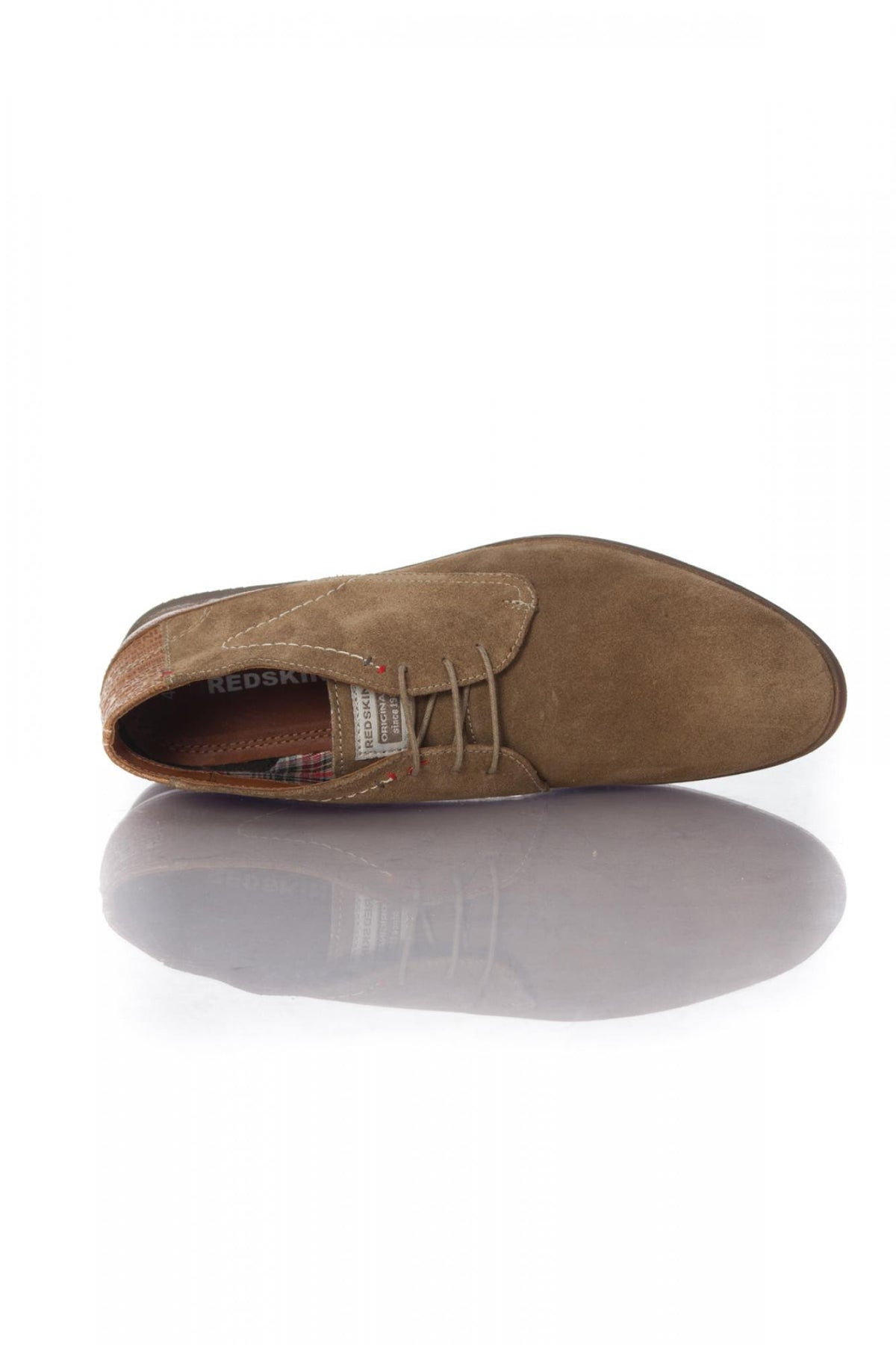 Redskins beige suede look ankle boots - Image n°3
