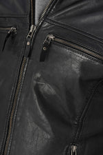 Black mandarin collar jacket for Men Cityzen - Image n°9