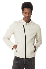 Off-white lambskin biker jacket - Image n°4