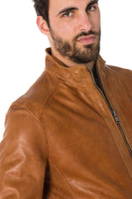 Daytona men's jacket with biker collar - Image n°6