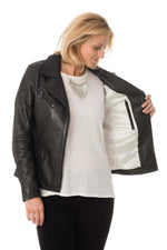 Rose Garden perfecto in black sheepskin - Image n°11