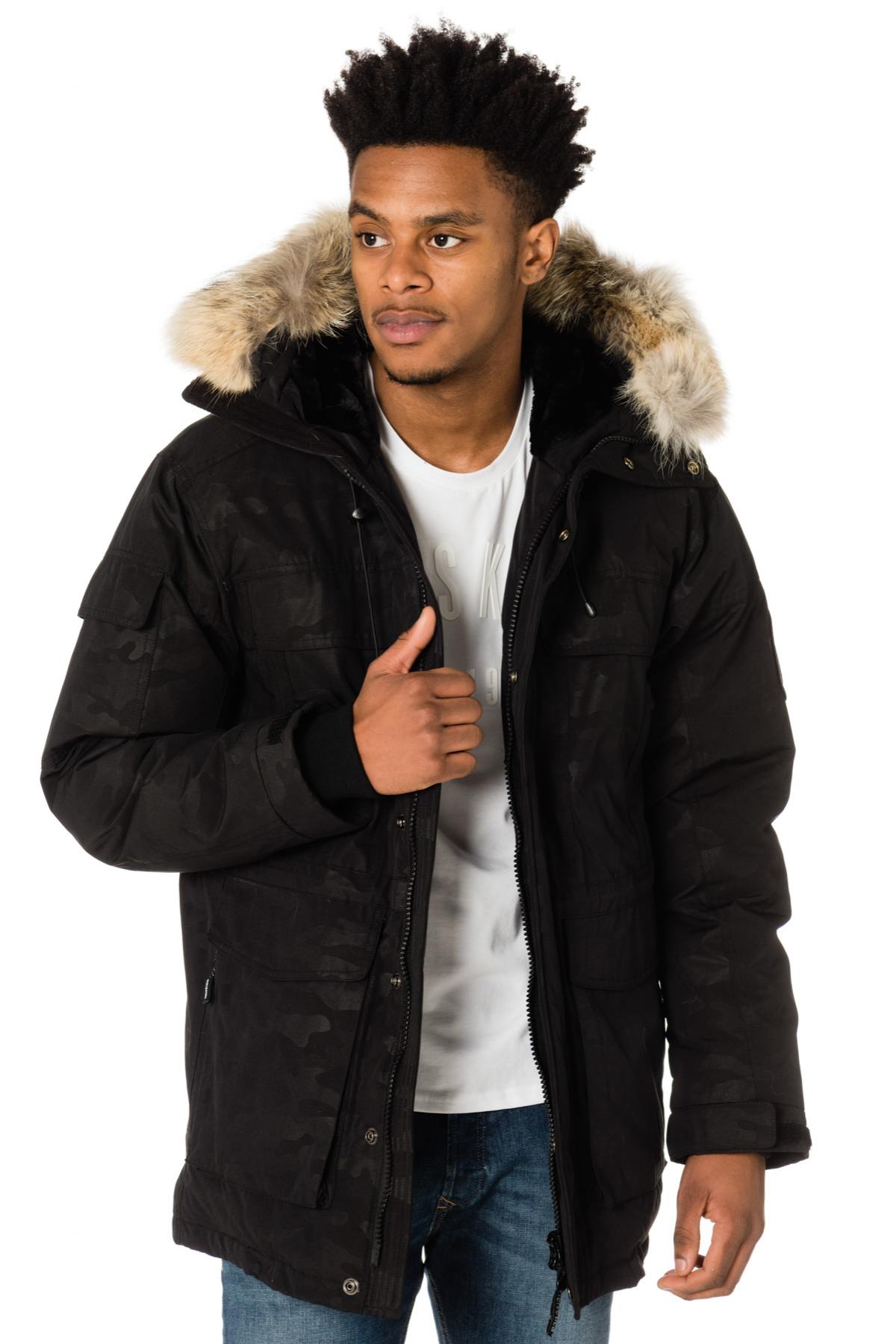 Helvetica men's camouflage print parka - Image n°3