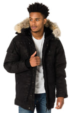 Helvetica men's camouflage print parka - Image n°3