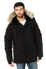 Helvetica men's black parka - Image n°5