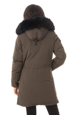 Long Helvetica women's winter down jacket - Image n°6