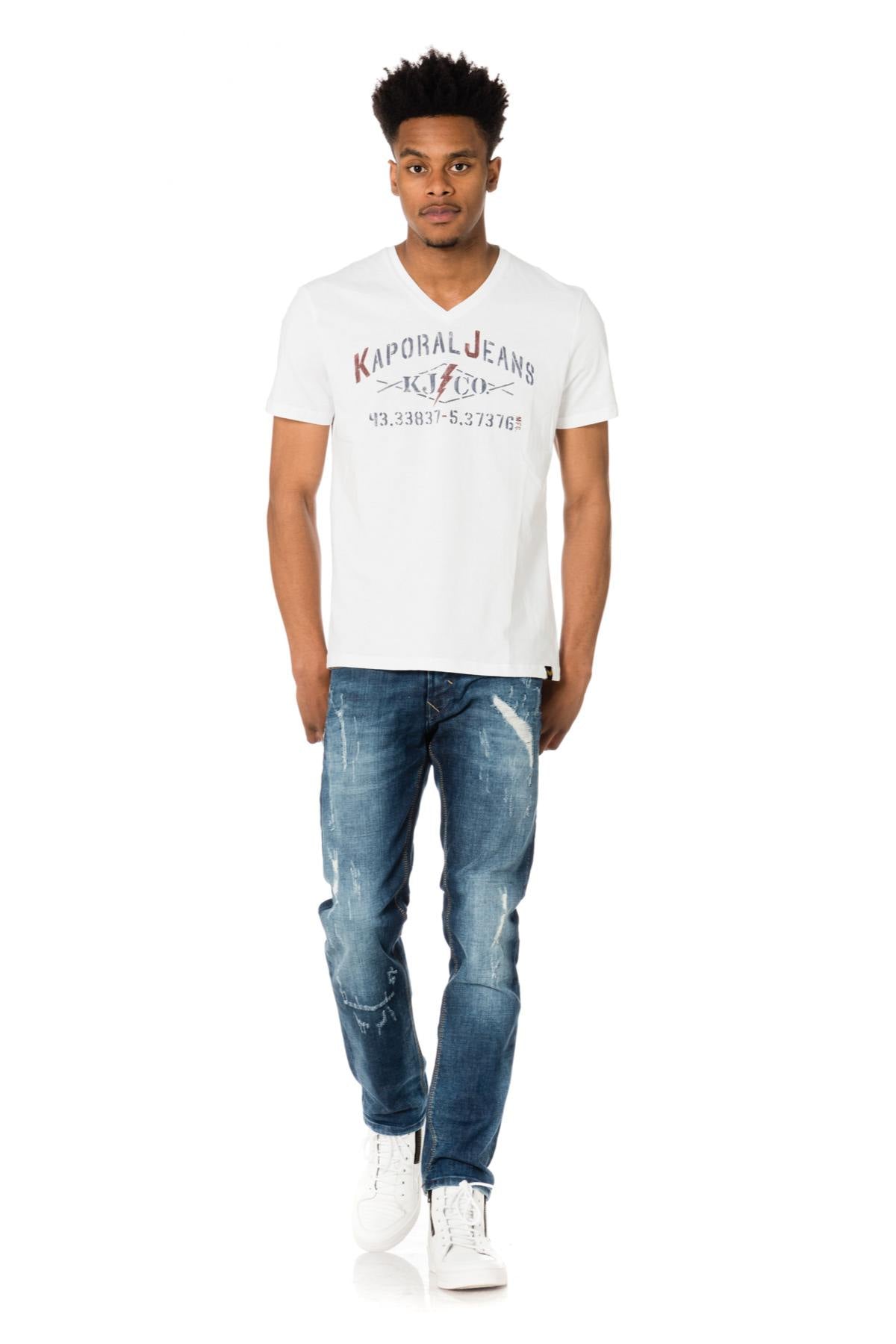  Blue ripped effect jeans - Image n°3