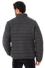 Gray quilted Kaporal winter jacket - Image n°5