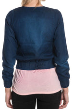Kaporal denim jacket for Women Dark denim - Image n°4