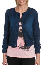Kaporal denim jacket for Women Dark denim - Image n°1