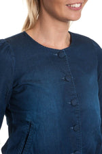Kaporal denim jacket for Women Dark denim - Image n°3