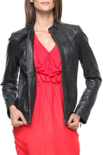 KAPORAL women's jacket in brown leather - Image n°2