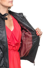 KAPORAL women's jacket in brown leather - Image n°5