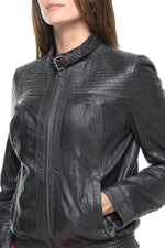 KAPORAL women's jacket in brown leather - Image n°4