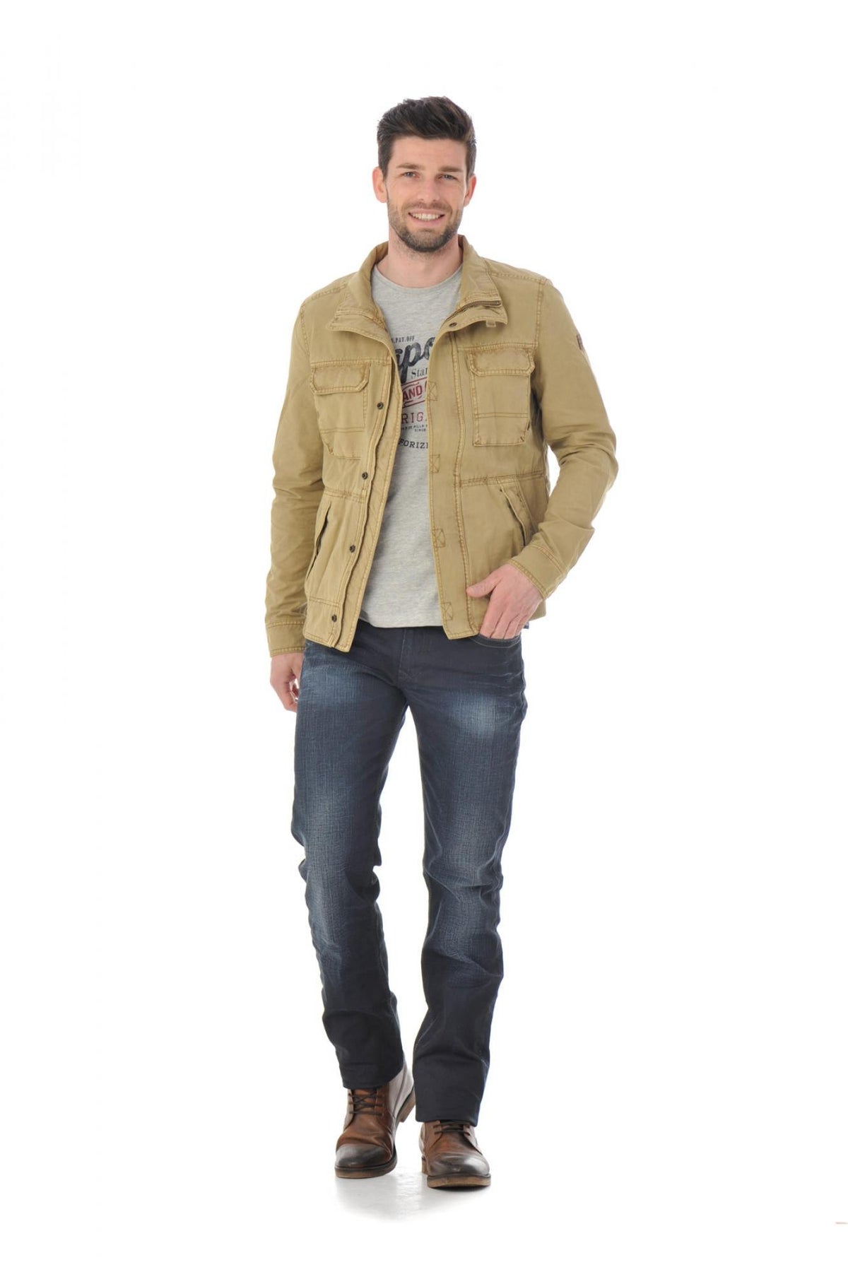 Kaporal cotton military style jacket - Image n°2