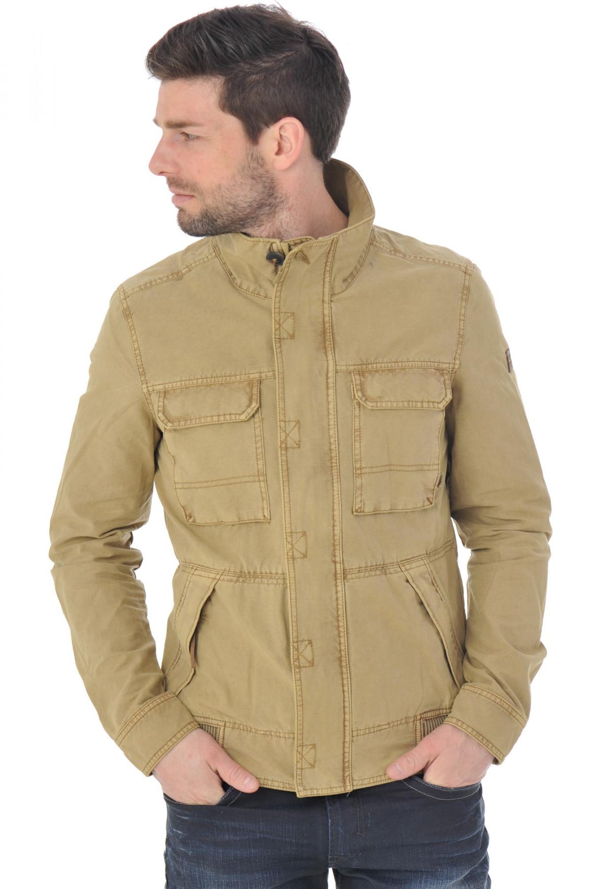 Kaporal cotton military style jacket - Image n°3