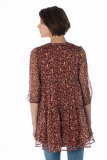  Women's light burgundy dress - Image n°3