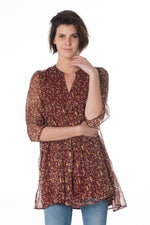  Women's light burgundy dress - Image n°1
