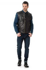 Last Rebels men's cowhide leather vest - Image n°2