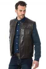 Last Rebels men's cowhide leather vest - Image n°3