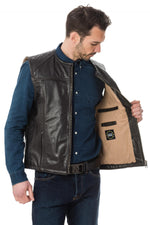 Last Rebels men's cowhide leather vest - Image n°4