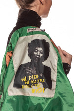 Vintage women's leather jacket MAI68 Black - Image n°4