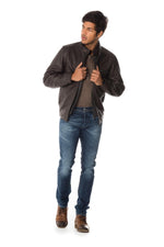 Men's lambskin leather jacket - Image n°2