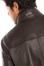 Men's lambskin leather jacket - Image n°6