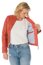  Coral biker collar jacket - Image n°5