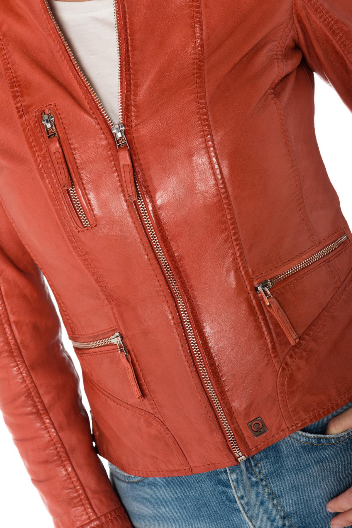  Coral biker collar jacket - Image n°6