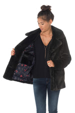 Oakwood Dark Gray Faux Fur Jacket - Image n°6