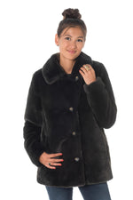 Oakwood Dark Gray Faux Fur Jacket - Image n°3