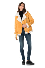 Oakwood women's yellow bomber jacket - Image n°2