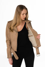 Beige perfecto with belt - Image n°6