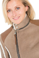 Tuscan lamb jacket in Yemen color for Women - Image n°8