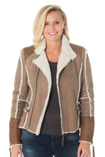 Tuscan lamb jacket in Yemen color for Women - Image n°4