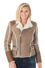 Tuscan lamb jacket in Yemen color for Women - Image n°3