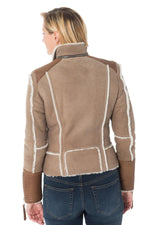 Tuscan lamb jacket in Yemen color for Women - Image n°6